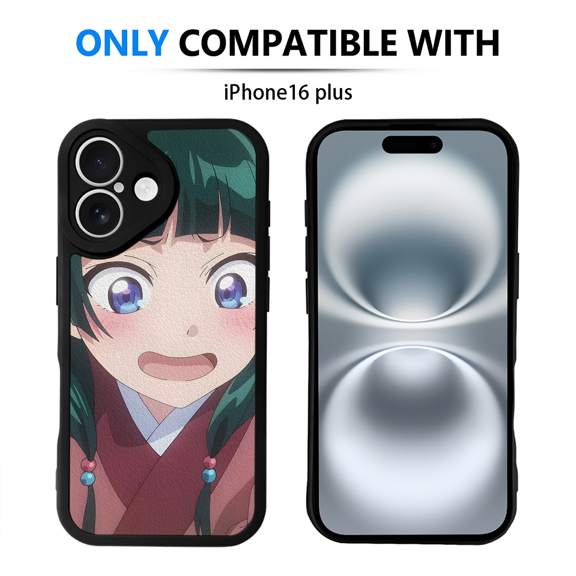 （画像用） 薬屋のひとりごと The Apothecary Diaries 【iPhone 16シリーズ対応】シリコンスマホケース（レザー調） 材質：シリコン